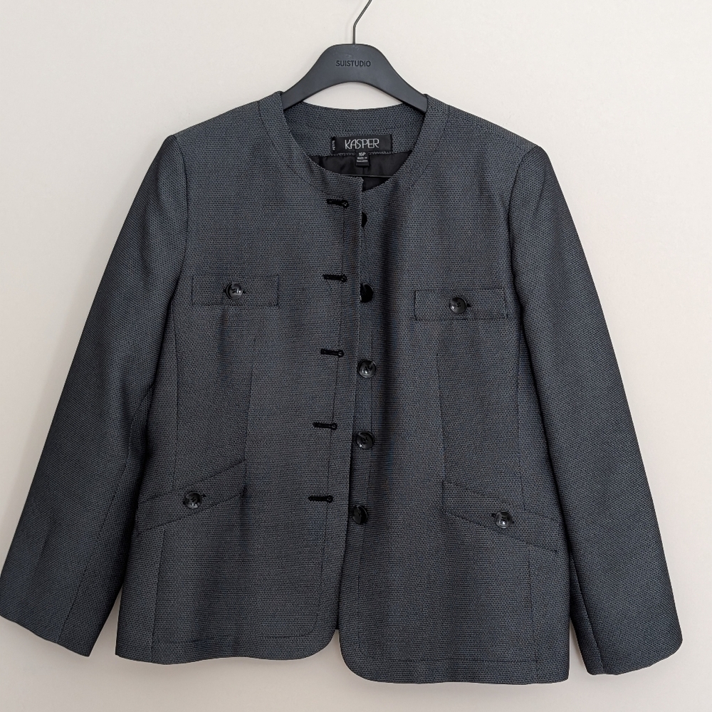 Kasper Women's Charcoal Blazer Size 16p